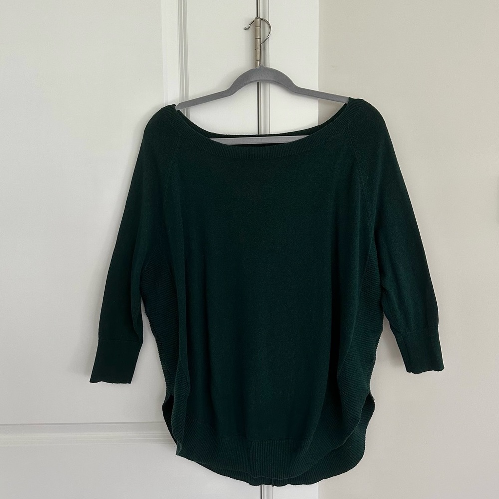 express dark green sweater